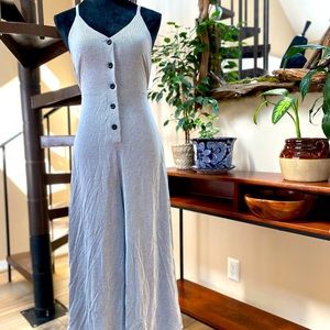 Black and White Pin-Stripped Jumpsuit